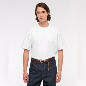 Premium Heavyweight Men’s White Tee
